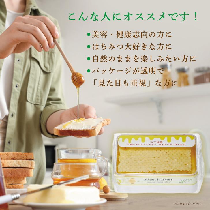 コムハニー スイートハーベスト 豊産業 アカシアハニーコム 200g
