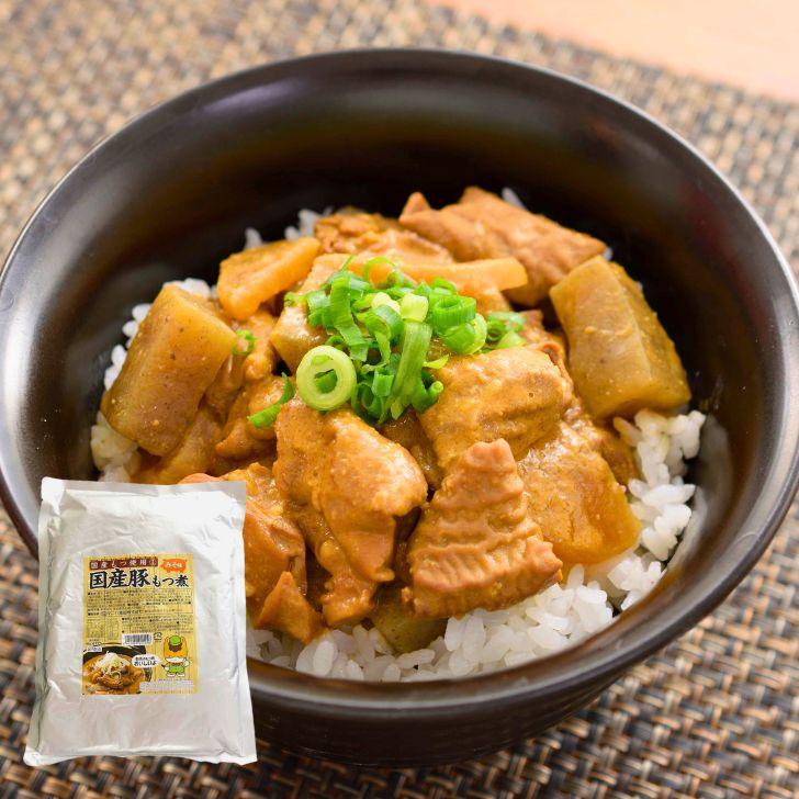 マニハ マニハ食品 国産豚もつ煮 1kg 1個 国産 豚 もつ煮 常温保存 群馬 国産豚 こんにゃく 大根惣菜 おかず おつまみ ご飯のお供 ...