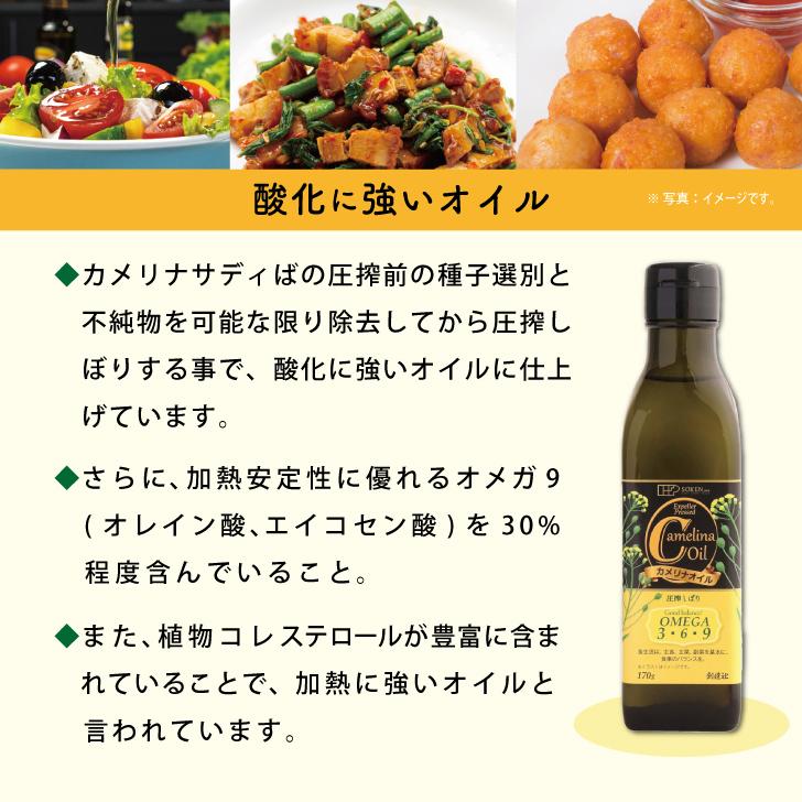 創健社 カメリナオイル 170g 2本 オイル 食用油 オメガ 調味料 創健社 カメリナオイル 170g 2本 オイル 食用油 オメガ 調味料