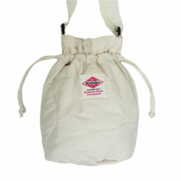 バッグ ショルダーバッグ 巾着 キルティング レディース メンズ 2WAY