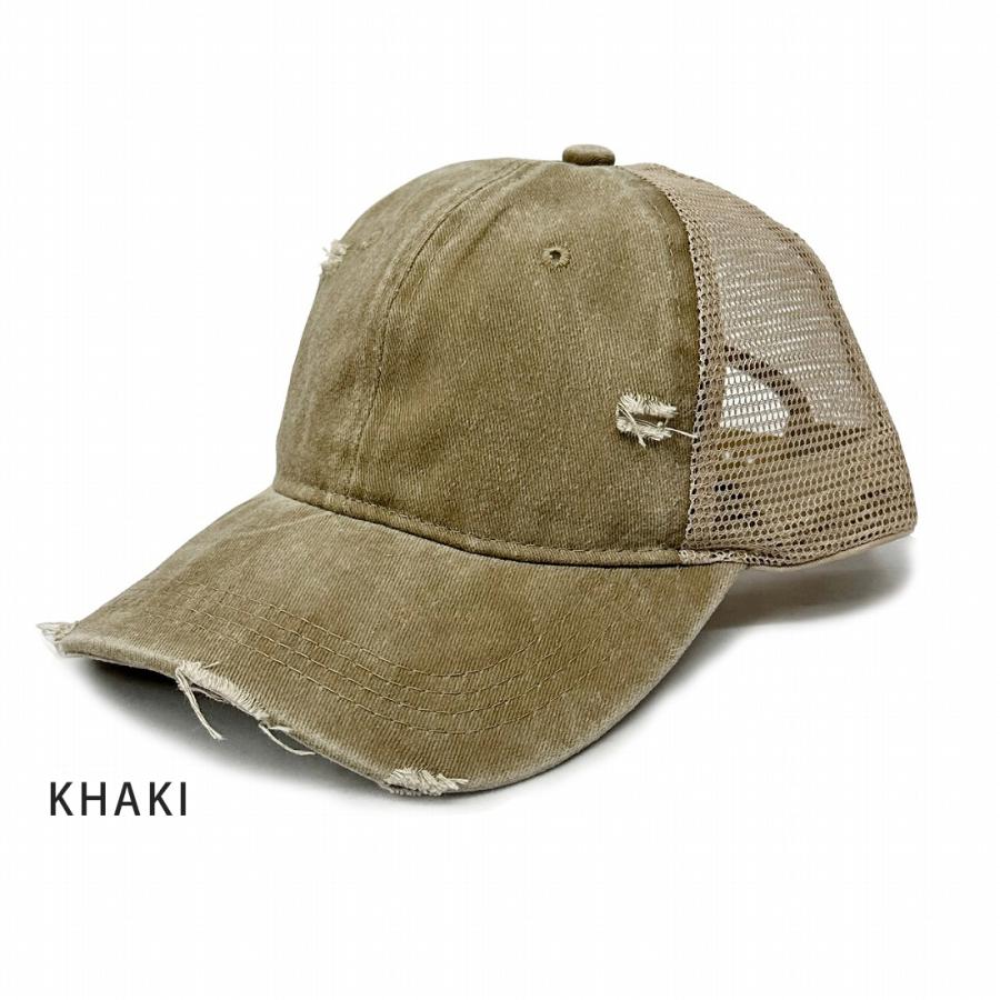 帽子 キャップ メンズ レディース  メッシュキャップ ウォッシュ加工 ダメージ加工 大きめ 深め スポーツ 男女兼用 野球帽 |  | 14