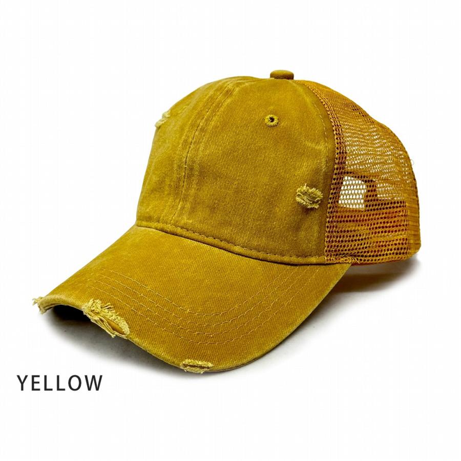 帽子 キャップ メンズ レディース  メッシュキャップ ウォッシュ加工 ダメージ加工 大きめ 深め スポーツ 男女兼用 野球帽 |  | 16