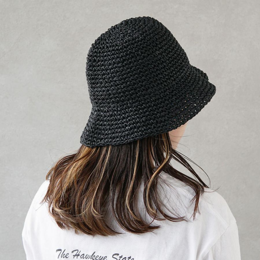 帽子 ハット HAT クローシュハット クローシェハット  メンズ レディース ペーパークローシュハット HAT 折り畳み 折りたたみ UV 大きめ サイズ調整夏 紫外線 |  | 01
