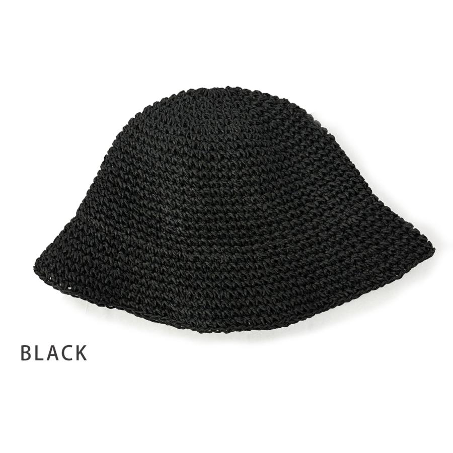 帽子 ハット HAT クローシュハット クローシェハット  メンズ レディース ペーパークローシュハット HAT 折り畳み 折りたたみ UV 大きめ サイズ調整夏 紫外線 |  | 07