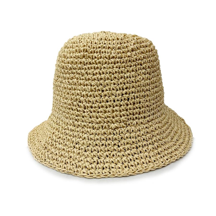 帽子 ハット HAT クローシュハット クローシェハット  メンズ レディース ペーパークローシュハット HAT 折り畳み 折りたたみ UV 大きめ サイズ調整夏 紫外線 |  | 08