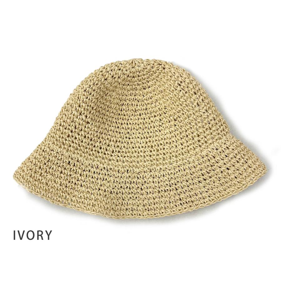帽子 ハット HAT クローシュハット クローシェハット  メンズ レディース ペーパークローシュハット HAT 折り畳み 折りたたみ UV 大きめ サイズ調整夏 紫外線 |  | 02