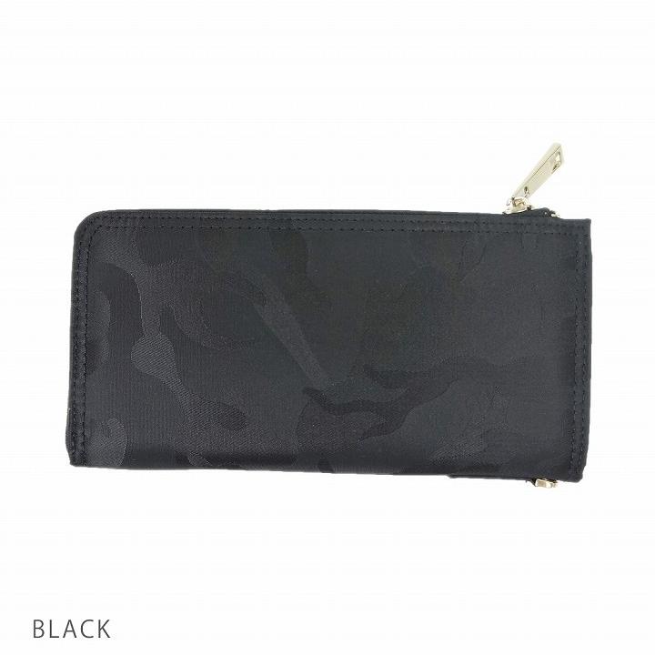 財布 メンズ 長財布 L字型 ファスナー カモ 迷彩柄 ウォレット
