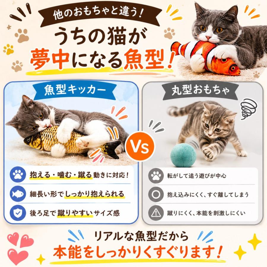 猫 おもちゃ 魚 雑貨 ネコ グッズ 猫のおもちゃ キッカー キック 解消 人形 抱き枕 ぬいぐるみ ストレス インスタ映え |  | 07