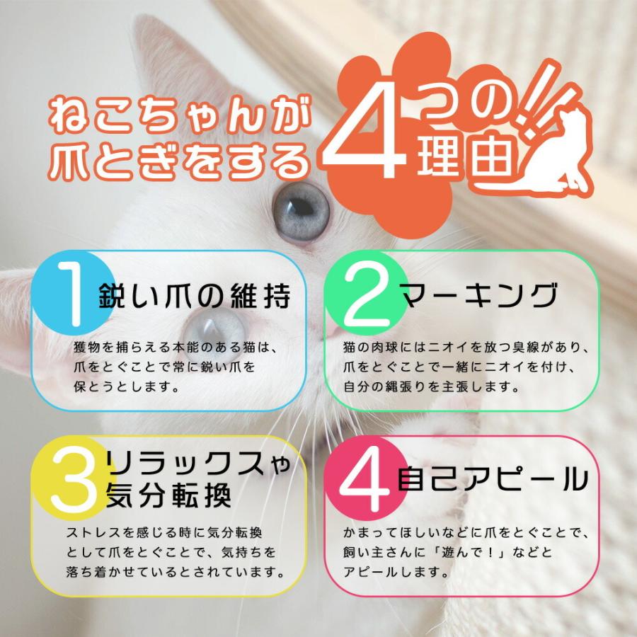 爪とぎ 猫 おしゃれ ダンボール 爪研ぎ 対策 段ボール ベッド ハウス タワー つめとぎ 猫用品 ペット用品 ネコ にゃんネイル ねこアパート｜keytail｜12