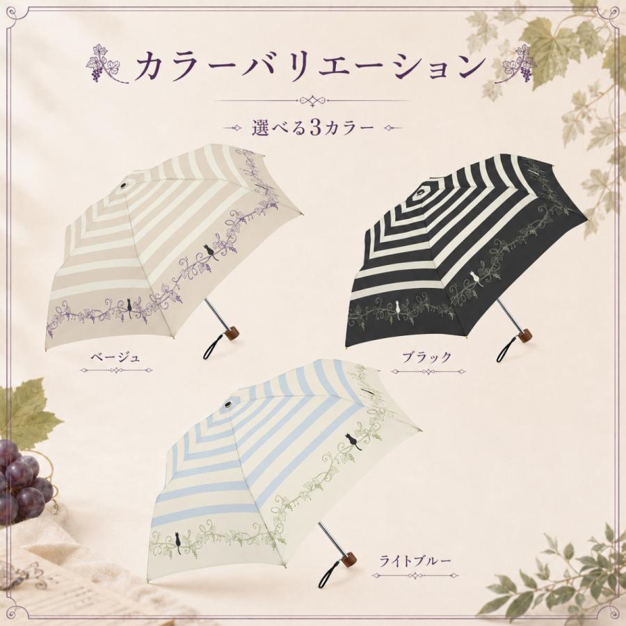 折りたたみ傘 折り畳み傘 晴雨兼用 UVカット 紫外線対策 完全遮光 軽量 強風対応 頑丈 日傘 雨用 コンパクト 収納 袋 猫柄 ねこ 撥水 二つ折り |  | 12