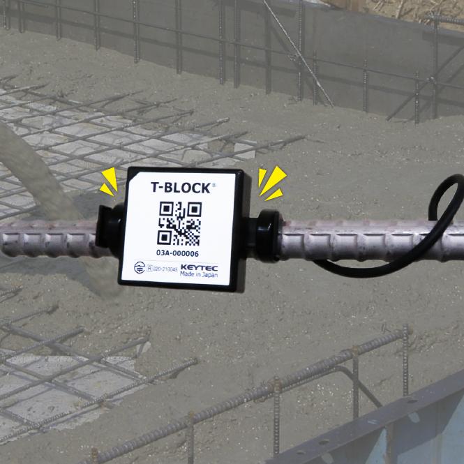【法人限定】コンクリート専用ワイヤレス温度センサー T-BLOCK（3mケーブル） |  | 03