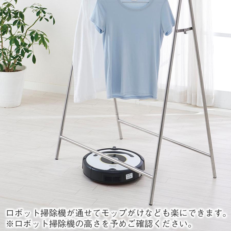 ふとん干し スリム 軽量 シンプル コートハンガー ステンレス｜ たためるインテリア物干し 布団 ライトグレー KEYUCA(ケユカ) | KEYUCA | 02