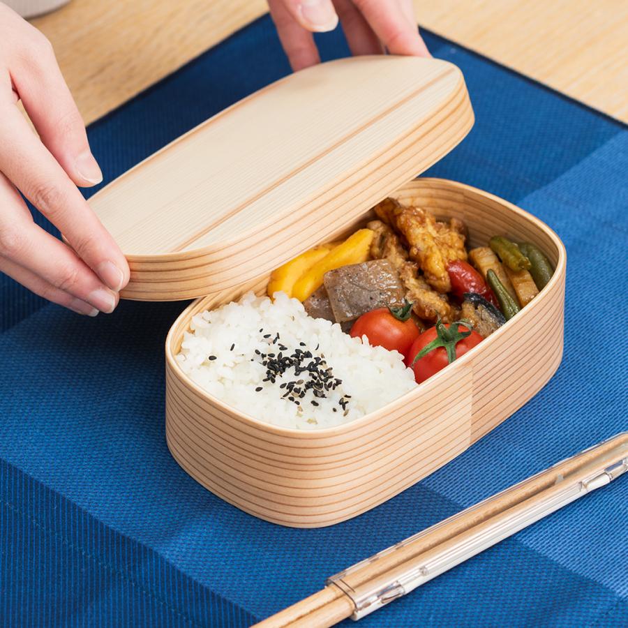 弁当箱 女子 大人 ランチボックス 1段 食洗機OK レンジOK｜ 山中塗 食洗機対応 レンジ天然木わっぱ 600ml  KEYUCA(ケユカ) | KEYUCA | 10