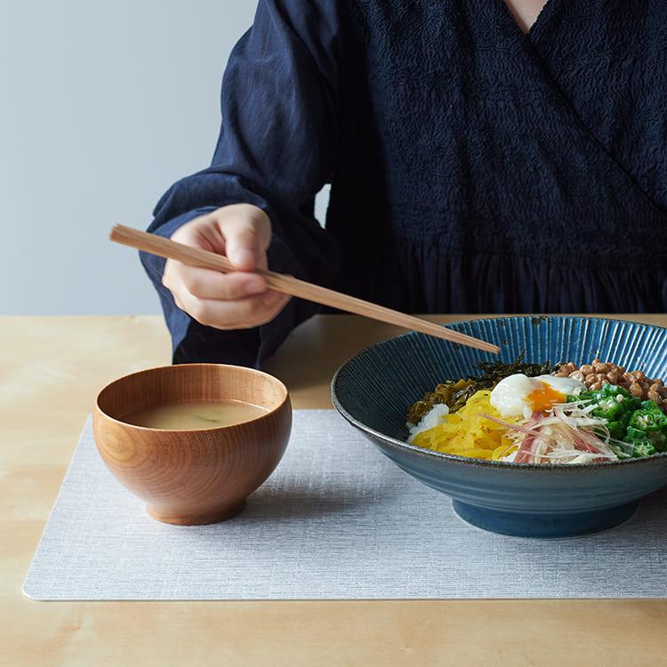 KEYUCA（ケユカ） 汁椀 汁碗 お椀 味噌汁椀 スープボウル 木製 山中塗