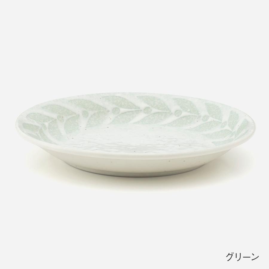 お皿 プレート 16cm 美濃焼 日本製 陶器 リーフ柄 北欧風 モダン おしゃれ 取り皿 副菜皿 食卓 ｜ KEYUCA ローレル プレート 16cm グレー ケユカ | KEYUCA | 02