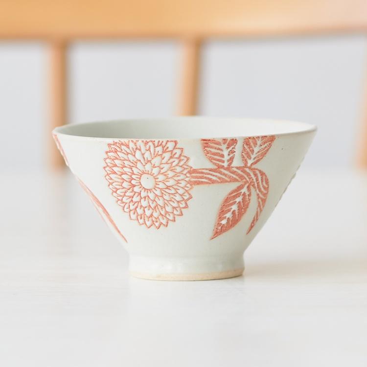 日本製 国産 お茶碗 飯椀 小さめ 陶器 シンプル おしゃれ かわいい 波佐見焼 こずえ茶碗 花 Keyuca ケユカ 70 Off