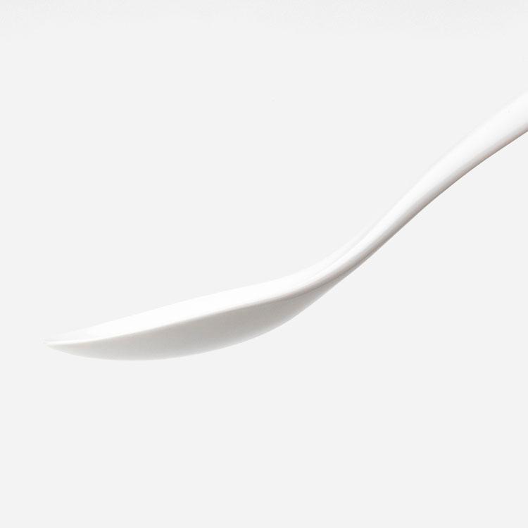 磁器のカレースプーン ホワイト 強化磁器 日本製 食洗機OK 丸み形状で食べやすい シンプルデザイン ｜ KEYUCA 磁器のカレースプーン ケユカ | KEYUCA | 02