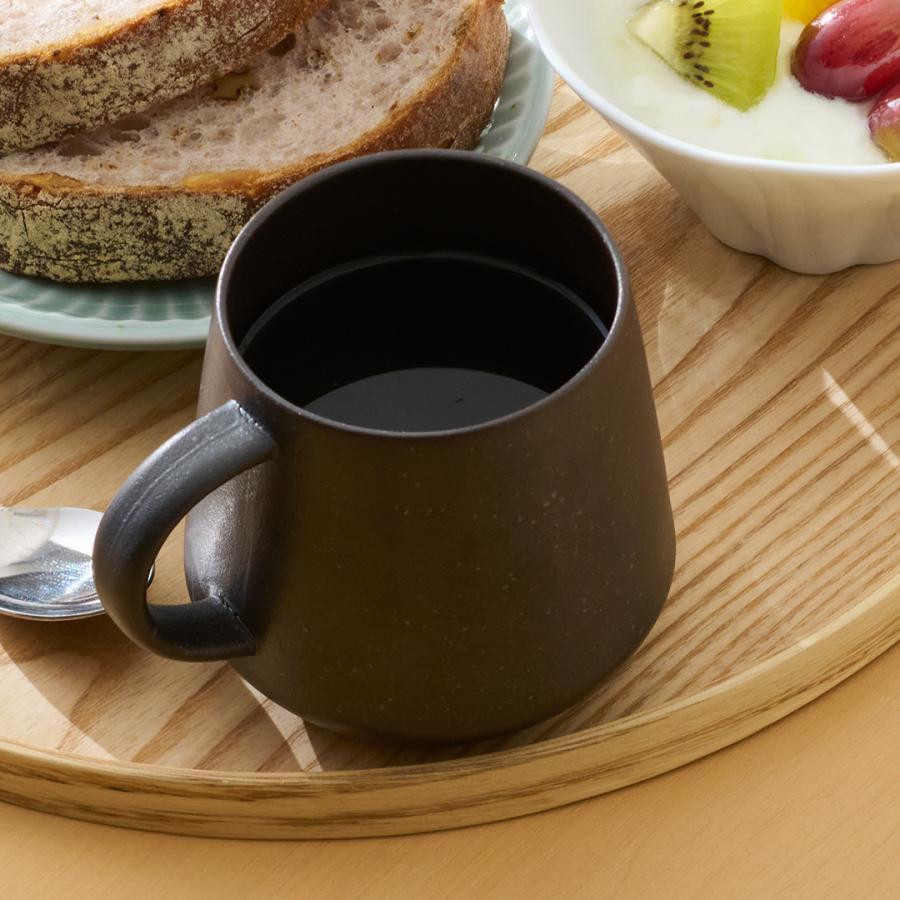 KEYUCA（ケユカ） DENK マグカップ ブラック 美濃焼 日本製 食洗機OK