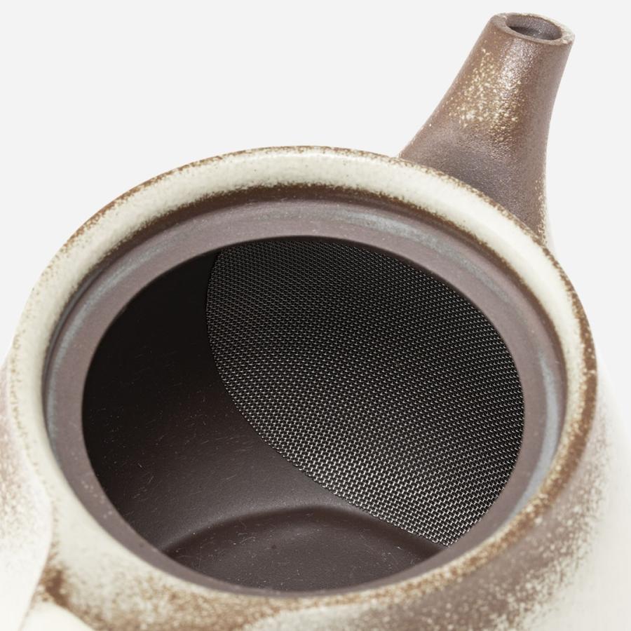 国産 日本製 急焼 きびしょ お茶入れ 陶磁器 陶器 ｜ 【萬古焼】chanomi平網ポット  KEYUCA(ケユカ) | KEYUCA | 03
