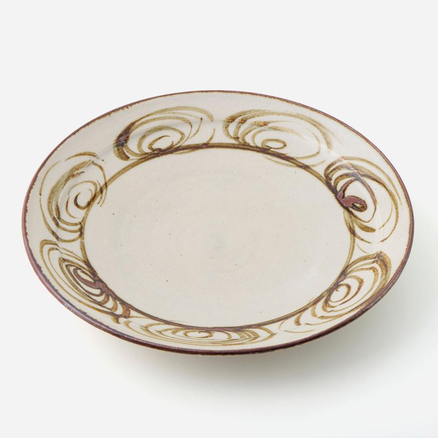 国産  食器 器 取り皿 料理皿 8寸皿 手書き｜ 瀬戸焼 筆絵馬の目皿24cm  KEYUCA(ケユカ) | KEYUCA | 01