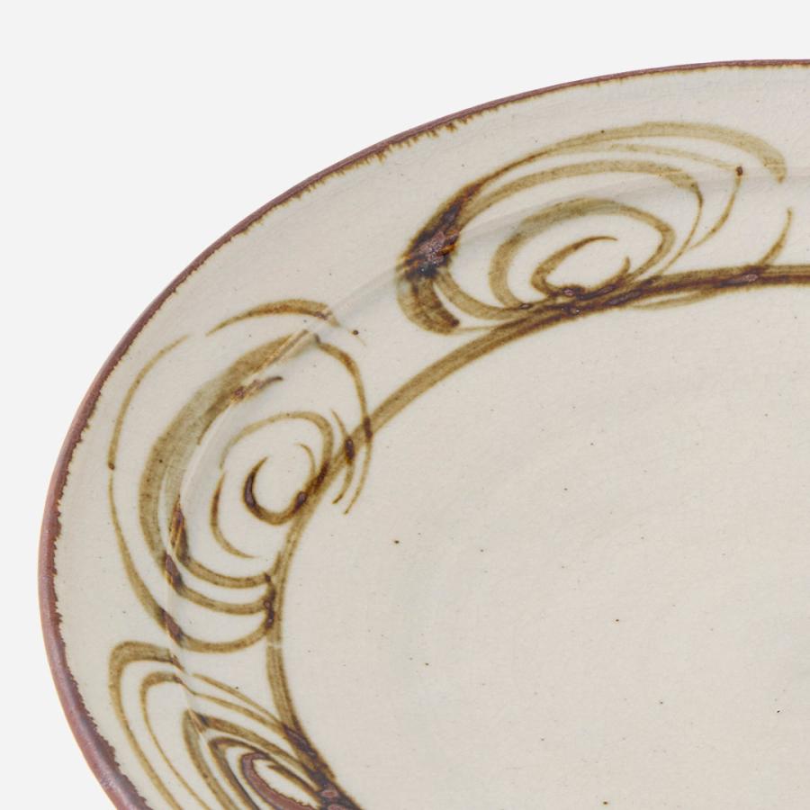 国産  食器 器 取り皿 料理皿 8寸皿 手書き｜ 瀬戸焼 筆絵馬の目皿24cm  KEYUCA(ケユカ) | KEYUCA | 03