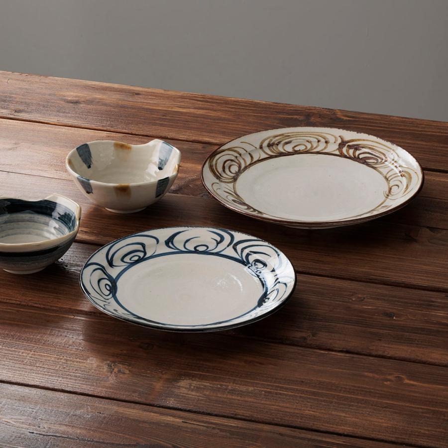 国産  食器 器 取り皿 料理皿 8寸皿 手書き｜ 瀬戸焼 筆絵馬の目皿24cm  KEYUCA(ケユカ) | KEYUCA | 05