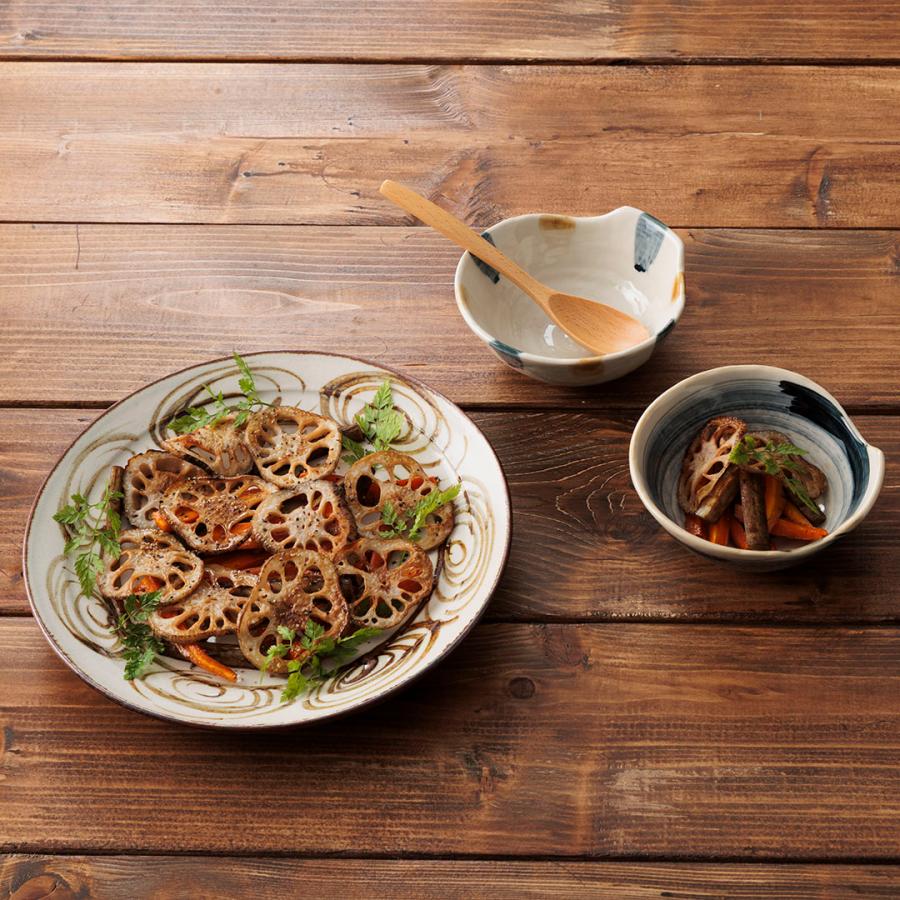 国産  食器 器 取り皿 料理皿 8寸皿 手書き｜ 瀬戸焼 筆絵馬の目皿24cm  KEYUCA(ケユカ) | KEYUCA | 06