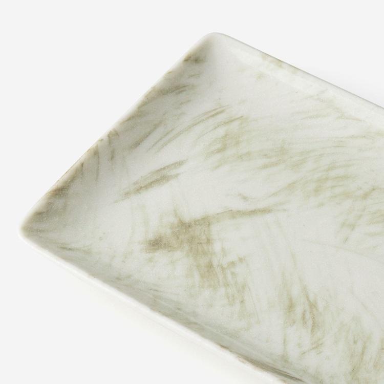 国産 魚皿 さんま皿 レンジOK 食洗機OK おしゃれ 手書き｜ 美濃焼 長皿29cm 笹  KEYUCA(ケユカ) | KEYUCA | 02