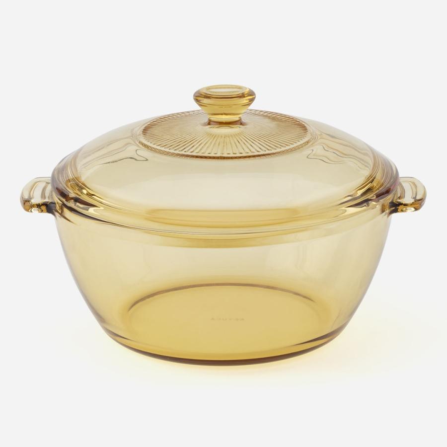 ボウル 耐熱 蓋つき ガラス 食洗器対応 電子レンジ対応 レトロ ｜ KEYUCA レンジ調理で簡単 アンバーガラスのキャセロール 850ml ケユカ | KEYUCA | 01