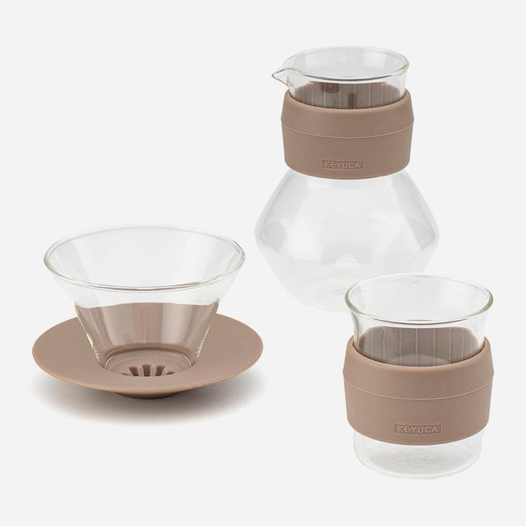 KEYUCA（ケユカ） Glaco ガラスドリッパー S コーヒー用 ホルダー付き