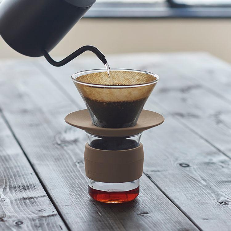 KEYUCA（ケユカ） Glaco ガラスドリッパー S コーヒー用 ホルダー付き