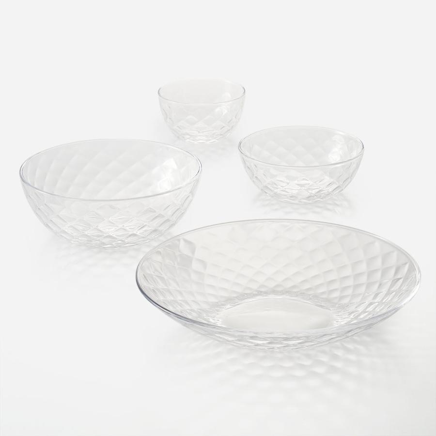 KEYUCA（ケユカ） ガラス皿 おしゃれ[[日本製] ルフレ ボウル 23cm