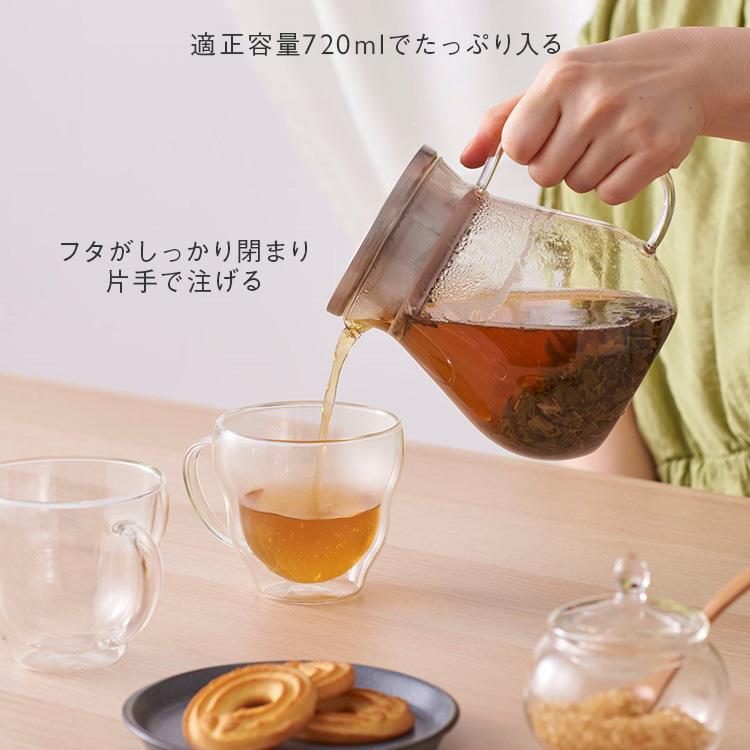 KEYUCA ティーポット ガラスピッチャー ポット 紅茶 耐熱ガラス KEYUCA ティーポット ガラスピッチャー ポット 紅茶 耐熱ガラス