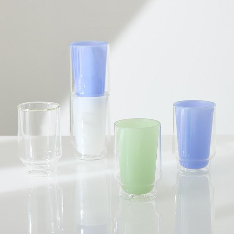 KEYUCA（ケユカ） コップ 食洗器 ガラス グラス ガラスコップ タンブラー 耐熱コップ[Crist 耐熱スタッキングカップ 230ml ...