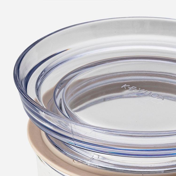キッチン用品 保存容器 耐熱ガラス 食洗器対応 重ねて収納 無地[Hozos 耐熱ガラスキャニスター 1400ml KEYUCA ケユカ] | KEYUCA | 02