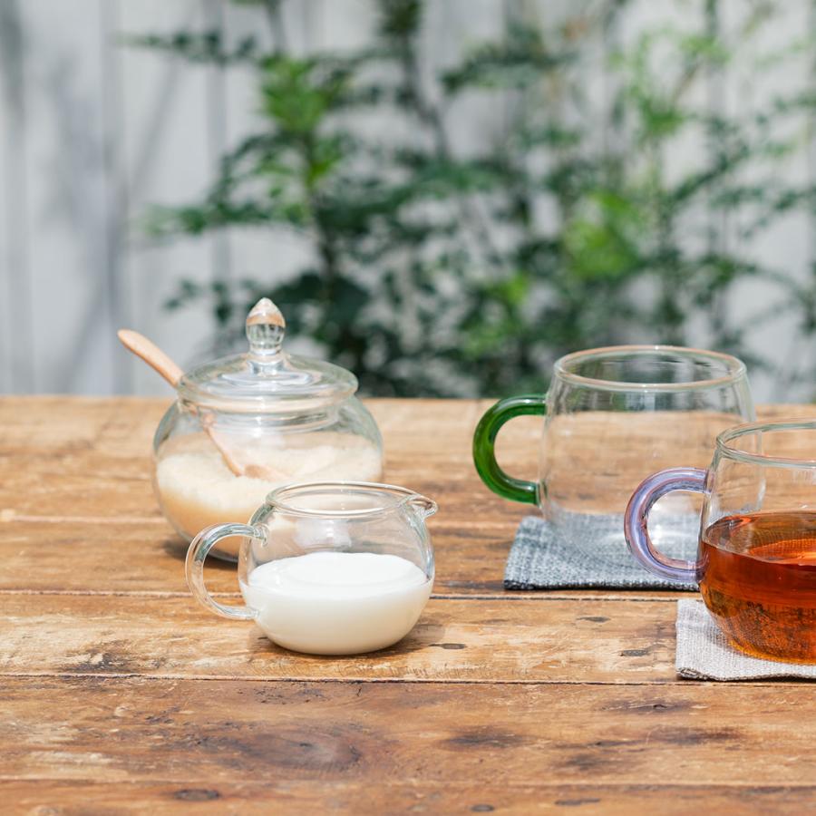 KEYUCA（ケユカ） ミルクピッチャー 耐熱ガラス ガラスポット ミルク