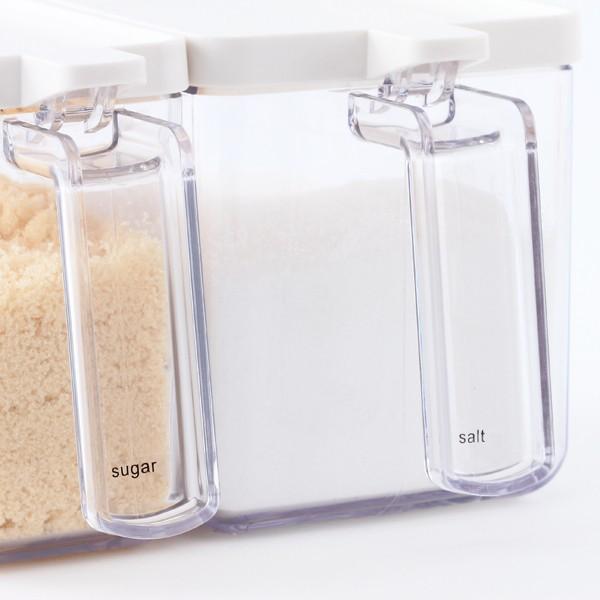 クッキングポット スリム ホワイト 調味料ストッカー 密閉 保存容器 スプーン付 ｜ KEYUCA トワイロ クッキングポット スリム ホワイト ケユカ | KEYUCA | 05