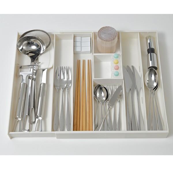 KEYUCA（ケユカ） カトラリーケース 収納ケース カトラリートレー