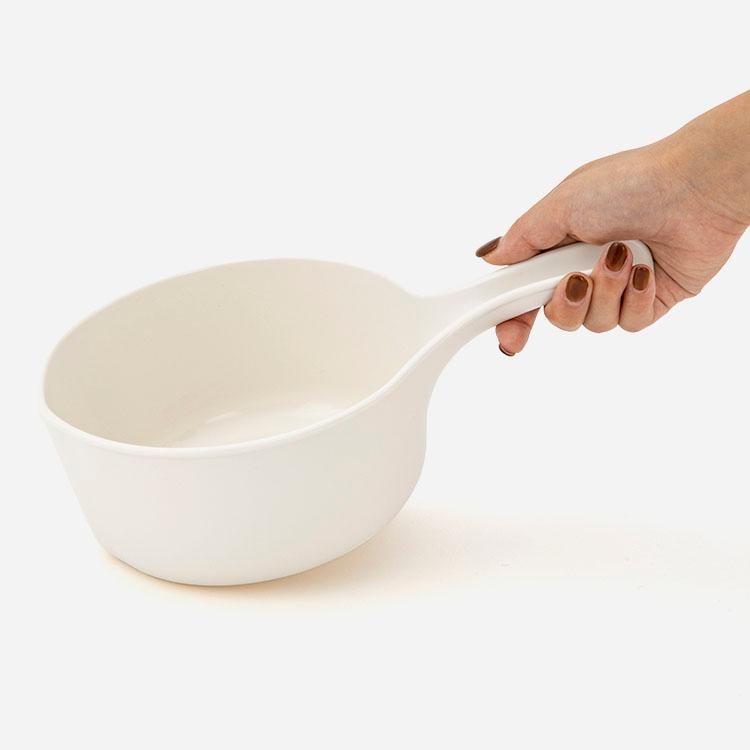 ハンディボウル 手桶 洗面器 軽量 持ちやすい バスグッズ シンプル ホワイト ｜ KEYUCA salao ハンディボウル ケユカ | KEYUCA | 02