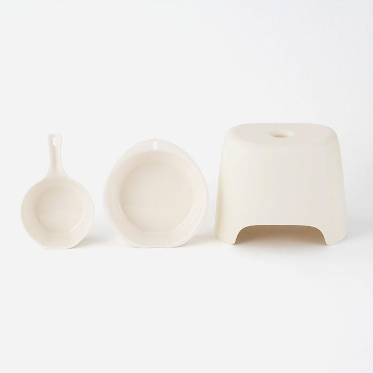 ハンディボウル 手桶 洗面器 軽量 持ちやすい バスグッズ シンプル ホワイト ｜ KEYUCA salao ハンディボウル ケユカ | KEYUCA | 03