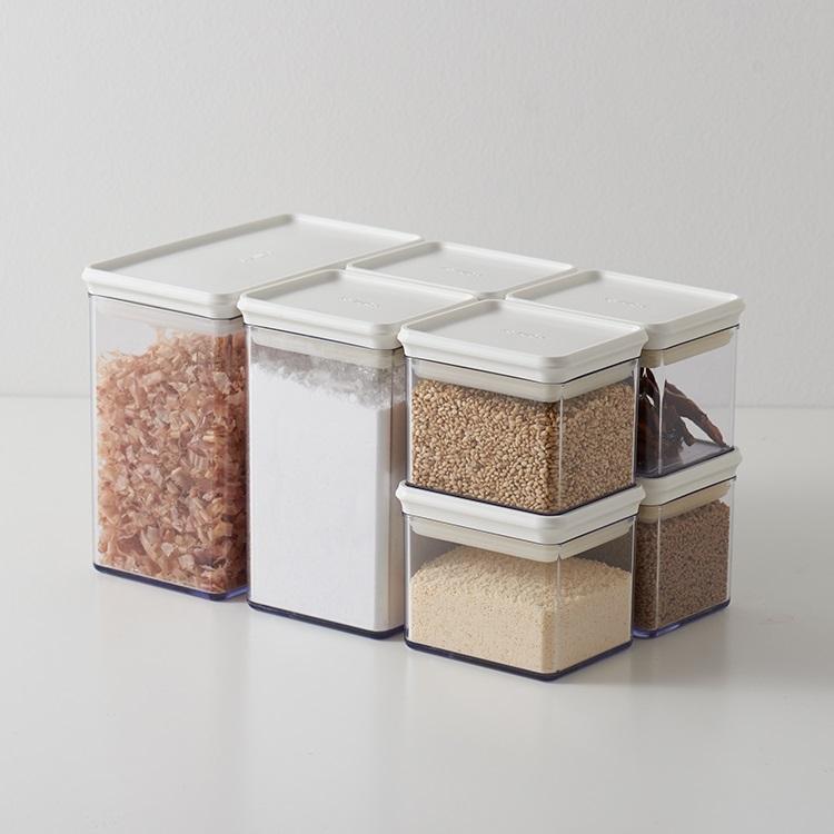 KEYUCA（ケユカ） ミニキャニスター L 650ml ガラス保存容器 密閉 乾物