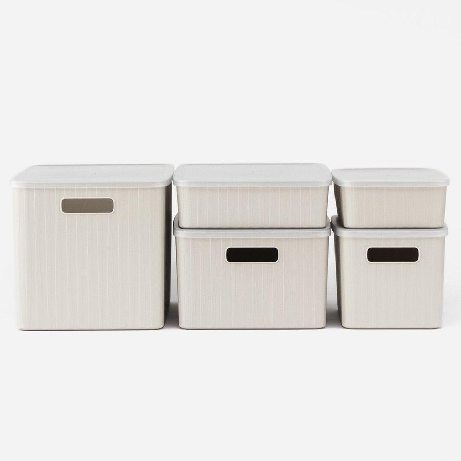 収納ボックス ソフト グレー おしゃれ 衣類収納ケース 洗面所 ｜ KEYUCA Pearno ソフトBOX スリム中深 W18×D25.7×H16cm ノーマル ケユカ | KEYUCA | 04