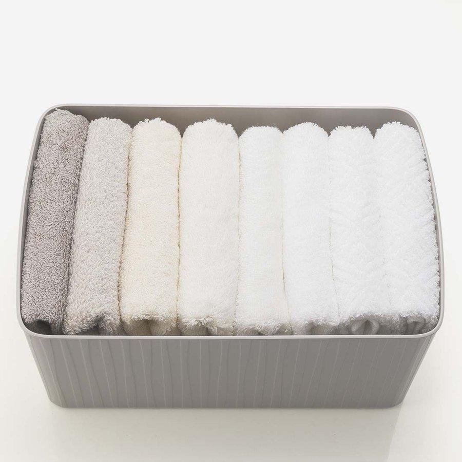 収納ボックス ソフト グレー おしゃれ 衣類収納ケース 洗面所 ｜ KEYUCA Pearno ソフトBOX ワイド中深 W36×D25.7×H16cm ケユカ | KEYUCA | 06