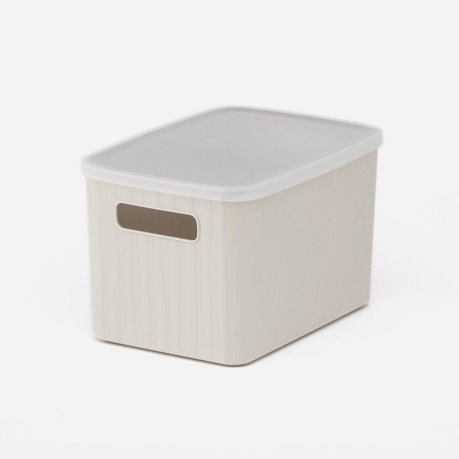 ハンドメイド　蓋付きケース KEYUCA（ケユカ） 収納ボックスフタ おしゃれ[Pearno ソフトBOX スリム