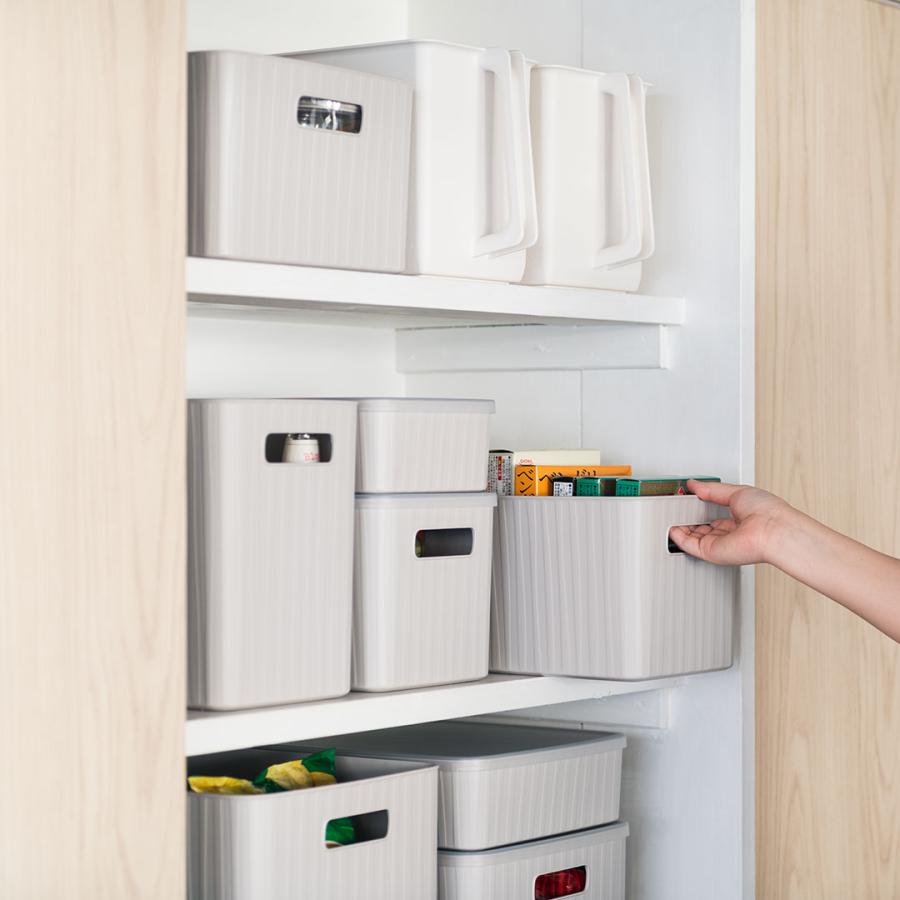 収納ケース ふた 蓋 小物収納 収納ボックスフタ 専用 収納 重ねて 蓋付き[Pearno ソフトBOX ワイド フタ クリア KEYUCA ケユカ] | KEYUCA | 13