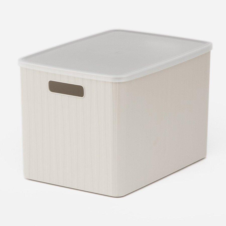 収納ケース ふた 蓋 小物収納 収納ボックスフタ 専用 収納 重ねて 蓋付き[Pearno ソフトBOX ワイド フタ クリア KEYUCA ケユカ] | KEYUCA | 04