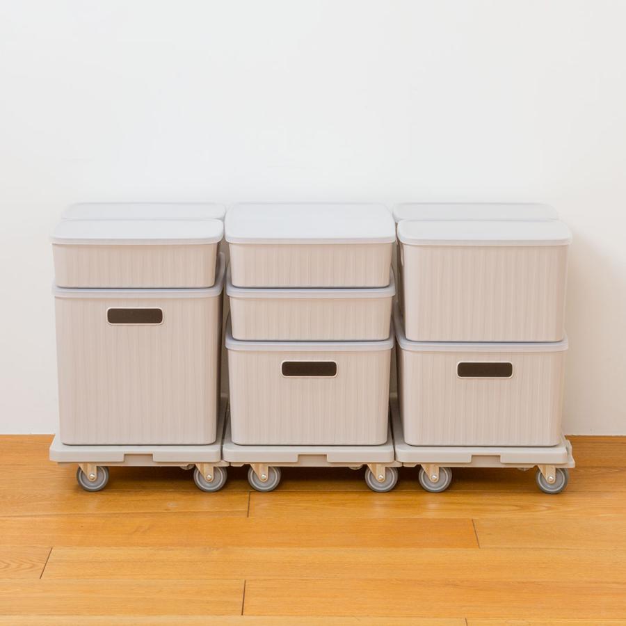 収納ケース ふた 蓋 小物収納 収納ボックスフタ 専用 収納 重ねて 蓋付き[Pearno ソフトBOX ワイド フタ クリア KEYUCA ケユカ] | KEYUCA | 09