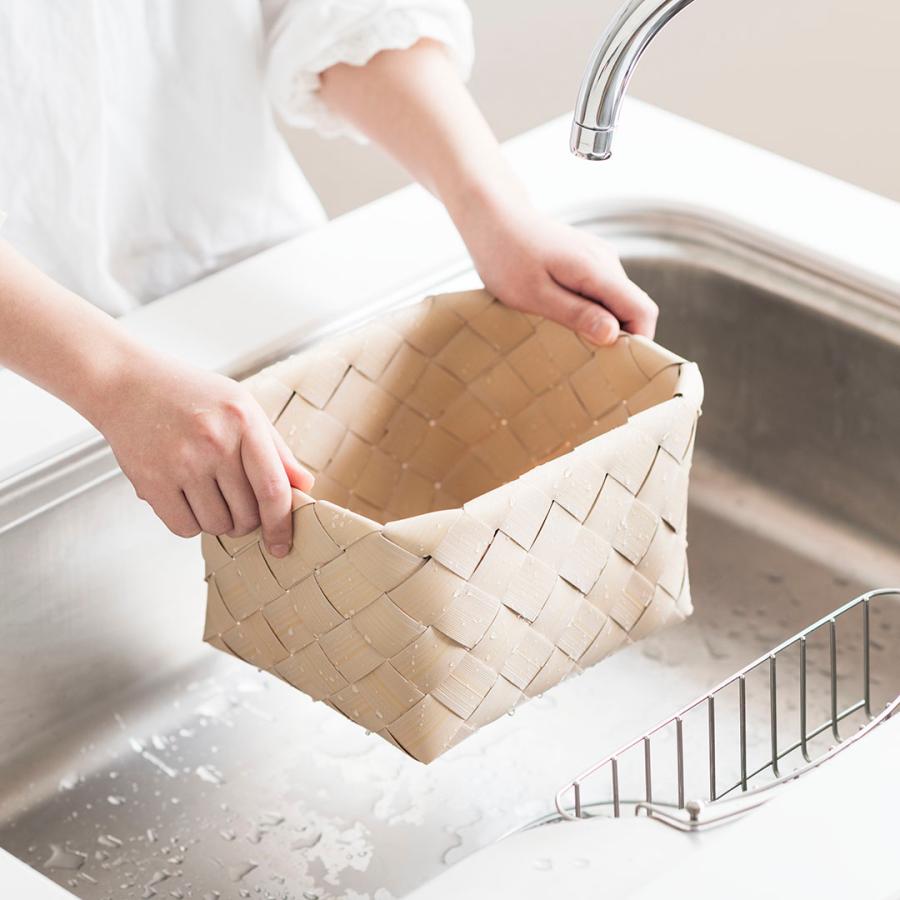 洗えるバスケット スリム中深 収納かご W18×D25.7 通気性 衣類整理 軽量 ｜ KEYUCA 洗えるバスケット スリム中深 ケユカ | KEYUCA | 08