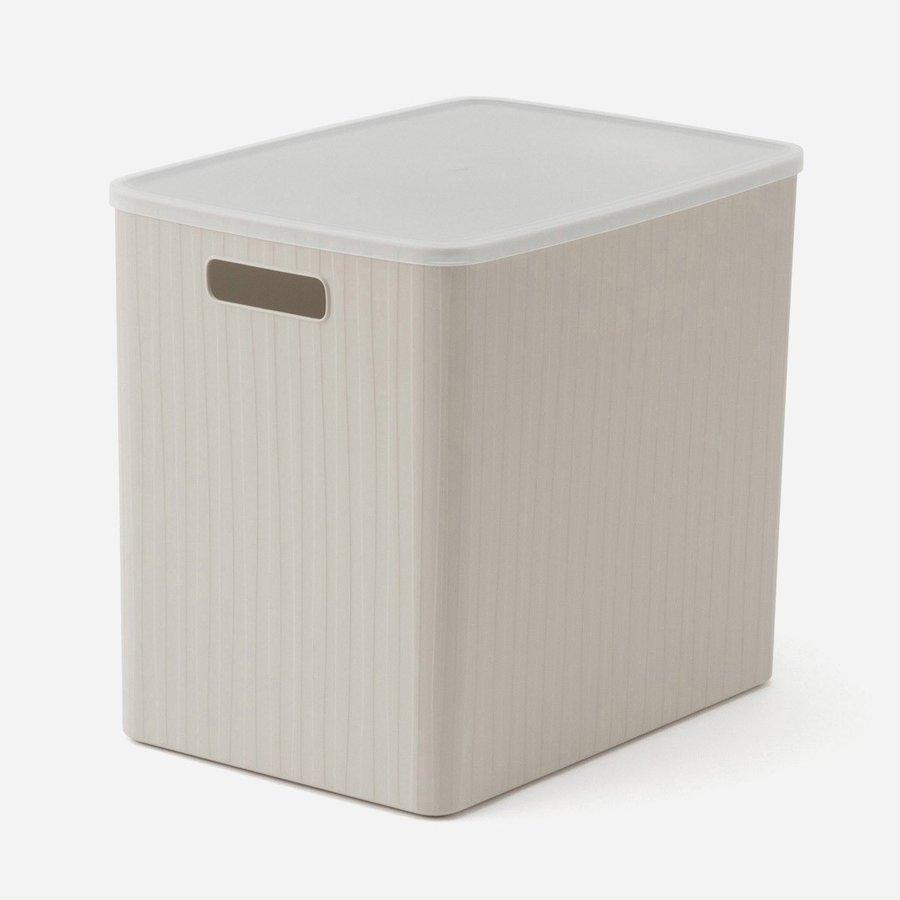 収納ボックス ソフト グレー おしゃれ 衣類収納ケース 洗面所｜ KEYUCA Pearno ソフトBOX ワイド大深 W36×D25.7×H32cm ケユカ | KEYUCA | 02