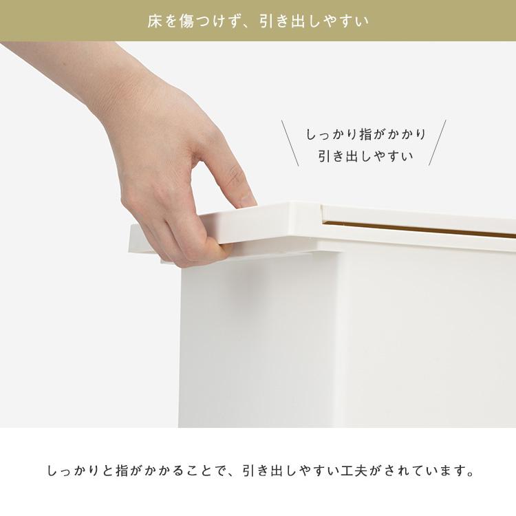 ゴミ箱 セット 27L 両開き 蓋付き ペダル式 分別 キャスター付き スリム ごみ箱 ｜ KEYUCA 両開きダストボックス L ホワイト 2個セット ケユカ | KEYUCA | 12
